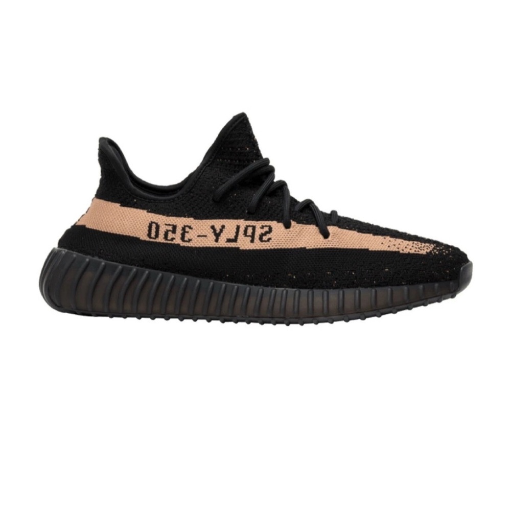 Yeezy Boost 350 V2 Black and Tan Sneakers